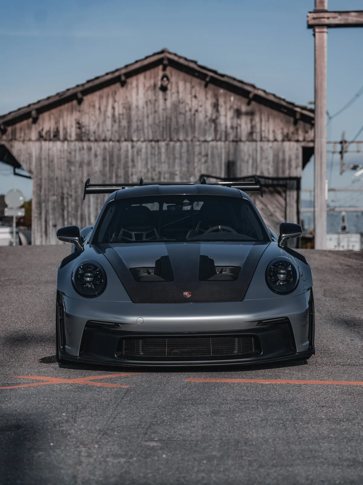 Porsche 911 GT3 RS préparée, vue de face